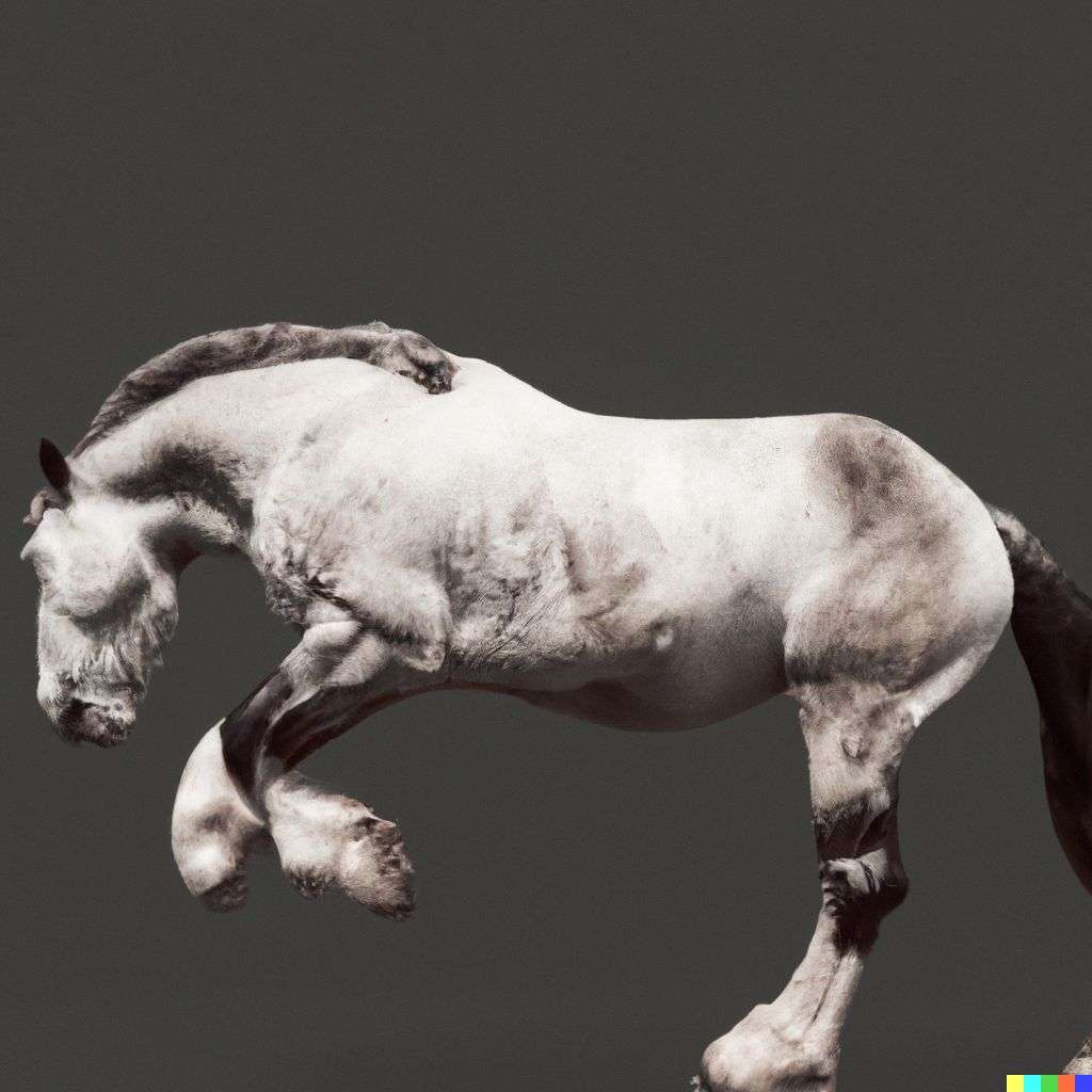 a horse, photograph taken by Alex Prager